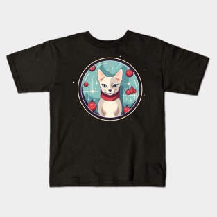 Devon Rex Cat Xmas Ornament, Love Cats Kids T-Shirt